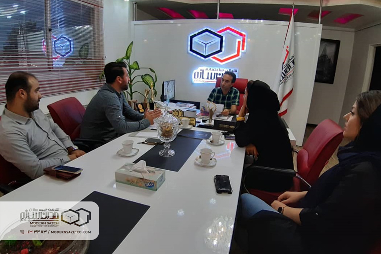 نشست هیات والیبال کیاشهر با شرکت مدرن سازه در خصوص مسابقات لیگ برتر